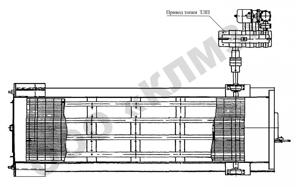 Чертеж топки механической ТЛП Привод