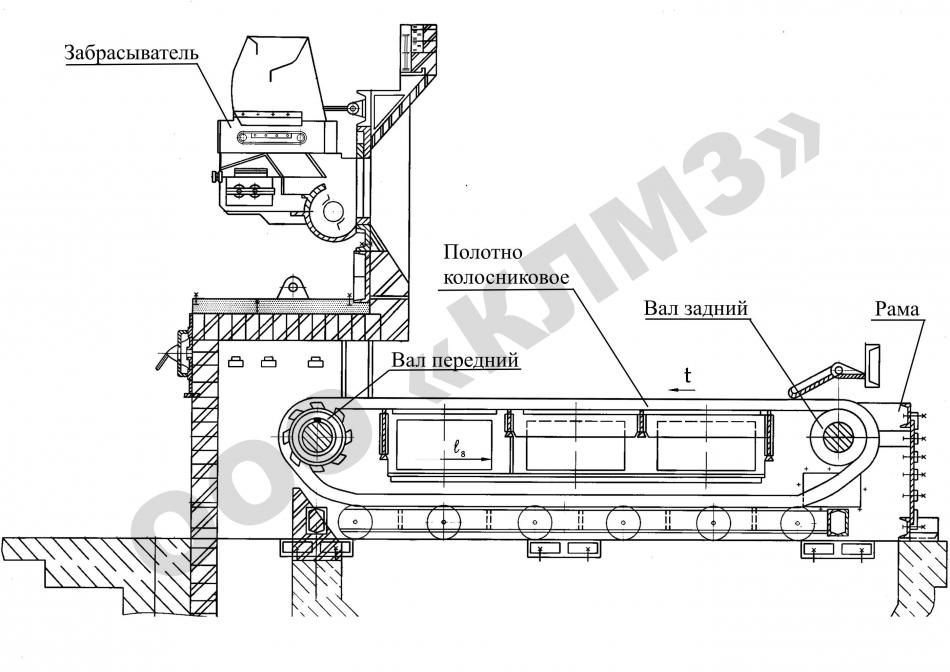 Чертеж топки механические ТЛО Забрасыватель