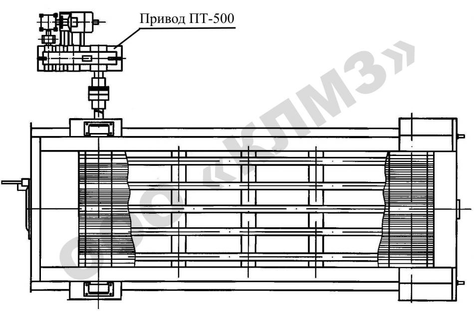 Чертеж топки механические ТЛО Привод ПТ-500